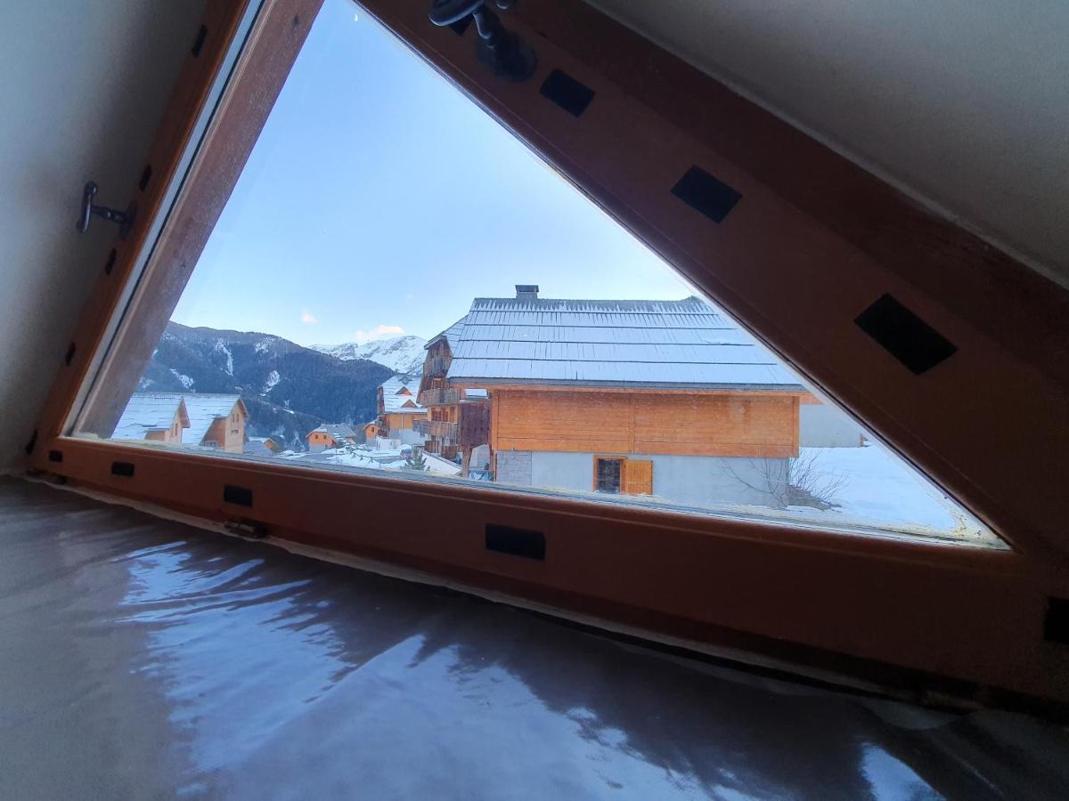 Joli appartement avec terrasse vue sur les montagnes Uvernet-Fours Extérieur photo